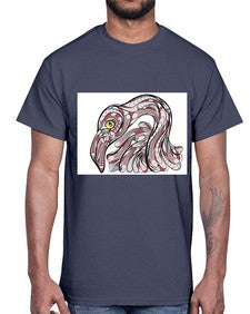 ethnic flamingo 423#- mandala- Cotton Tee
