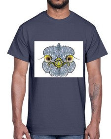 ethnic ostrich 432#- mandala- Cotton Tee