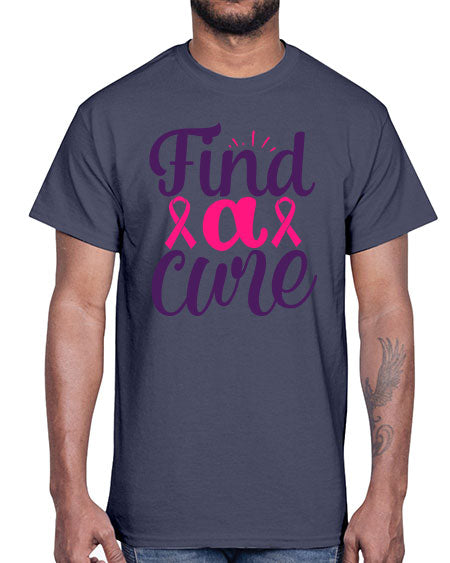 find a cure Style 12#- breast cancer- Cotton Tee