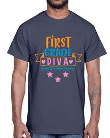 first grade diva 125#- first grade- Cotton Tee