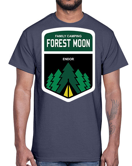 forest moon 8#- moon- Cotton Tee