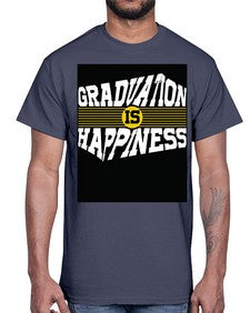 graduation is happiness 222#- graduation- Cotton Tee