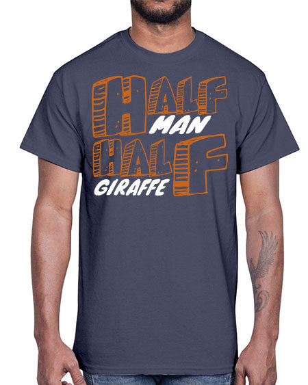 half man half giraffe- giraffee- Cotton Tee