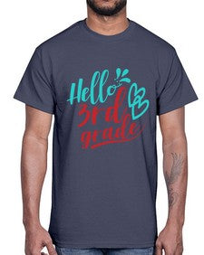 hallo third grade 231#- third grade- Cotton Tee