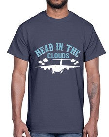 head in the clouds  18#- airplane- Cotton Tee