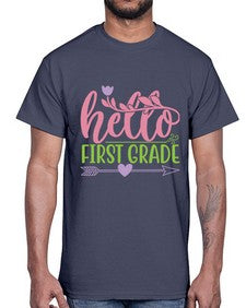 hello first grade 269#- first grade- Cotton Tee