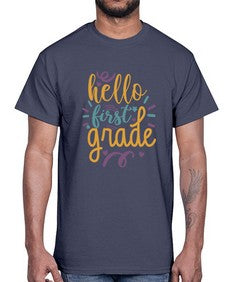 hello first grade 272#- first grade- Cotton Tee