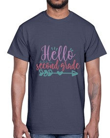 hello second grade 320#- second grade- Cotton Tee