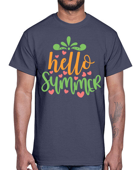 hello summer 98#- summer- Cotton Tee