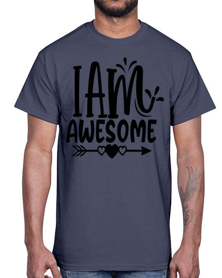 i am awesome Style 19#- autism- Cotton Tee