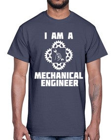 i am mechanical engineer 856#- engineer- Cotton Tee