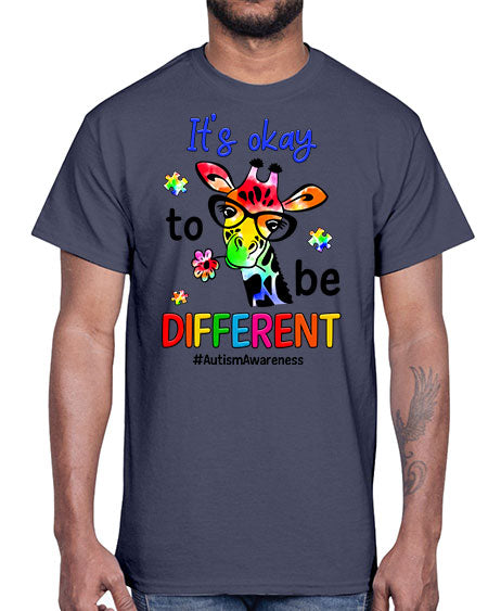 its ok to be diffent 2#- autism- Cotton Tee