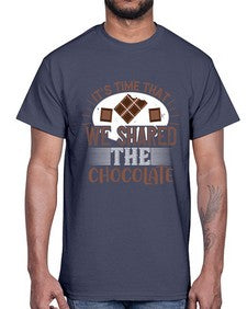 its time that we shared the chocolate 289#- chocolate- Cotton Tee