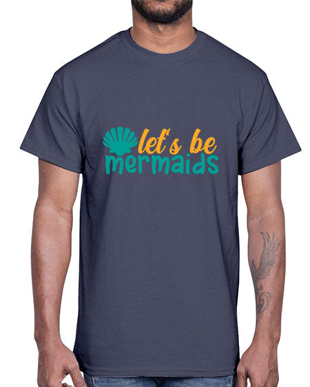 lets be mermaids Style 93#- summer- Cotton Tee
