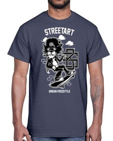 lets skate 726#- art pop art- Cotton Tee