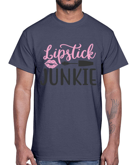 lipstick junkie Style 154#-makeup Cotton Tee