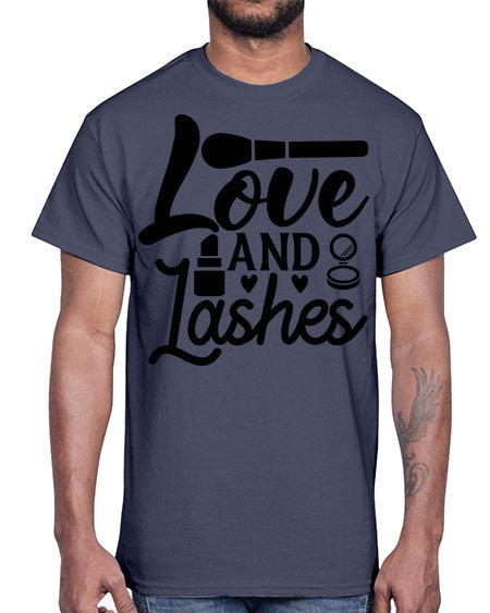 love and lashes 13#-makeup Cotton Tee