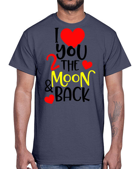 lovemoonback 3#- moon- Cotton Tee