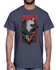 mafia wolves 753#- art pop art- Cotton Tee