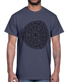 mandala 802#- mandala- Cotton Tee