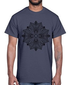 mandala 823#- mandala- Cotton Tee