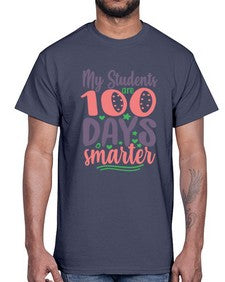 my student are one hundred days 542#- one hundred days- Cotton Tee
