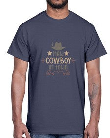 new cowboy in town 953#- western- Cotton Tee