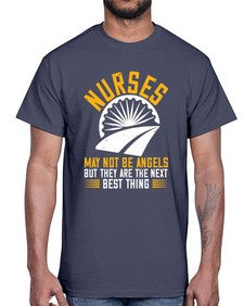 nurses may not be angels Style 1248#- nurse- Cotton Tee