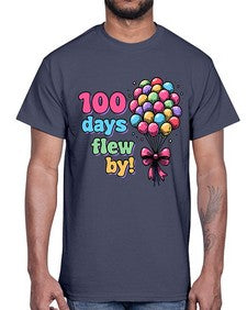 one hundred Day of School 563#- one hundred days- Cotton Tee