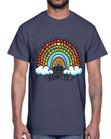 one hundred Days Brighter 565#- one hundred days- Cotton Tee