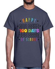 one hundred days of school 575#- one hundred days- Cotton Tee