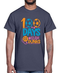 one hundred days of slam dunks 576#- one hundred days- Cotton Tee