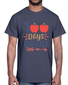 one hundred days smarterrr 582#- one hundred days- Cotton Tee