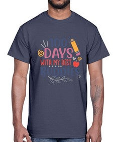 one hundred days with my best buddies 586#- one hundred days- Cotton Tee