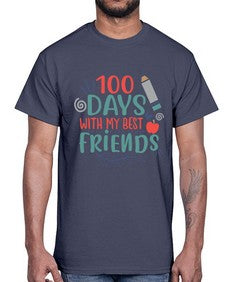 one hundred days with my best friends 587#- one hundred days- Cotton Tee