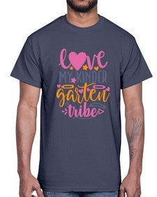 one hundred love my kinder garten tribe 593#- one hundred days- Cotton Tee