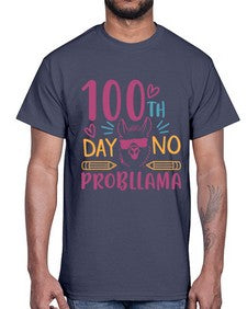 one hundredth day no probllama 597#- one hundred days- Cotton Tee