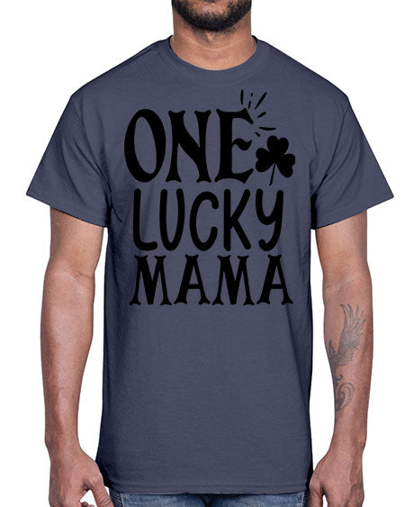 one lucky mama Style 34#- autism- Cotton Tee