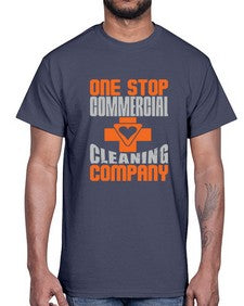 one stop commercial cleaning company Style 332#- cleaner- Cotton Tee