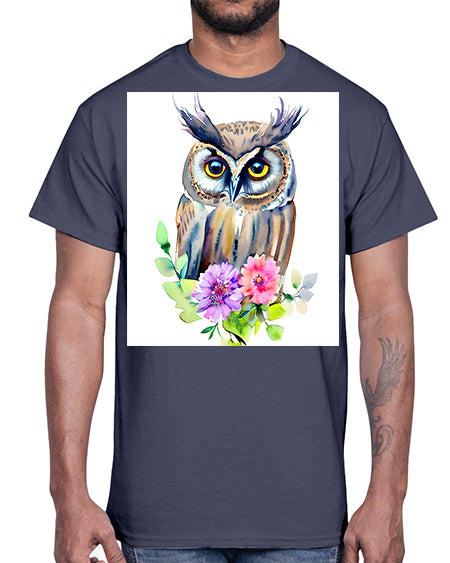 owl 11#- owl- Cotton Tee