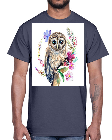 owl 12#- owl- Cotton Tee