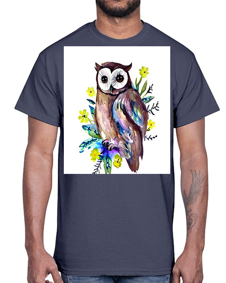 owl 14#- owl- Cotton Tee