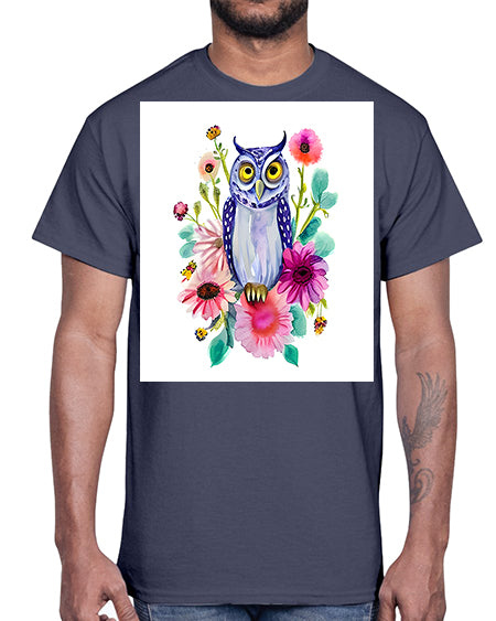 owl 25#- owl- Cotton Tee