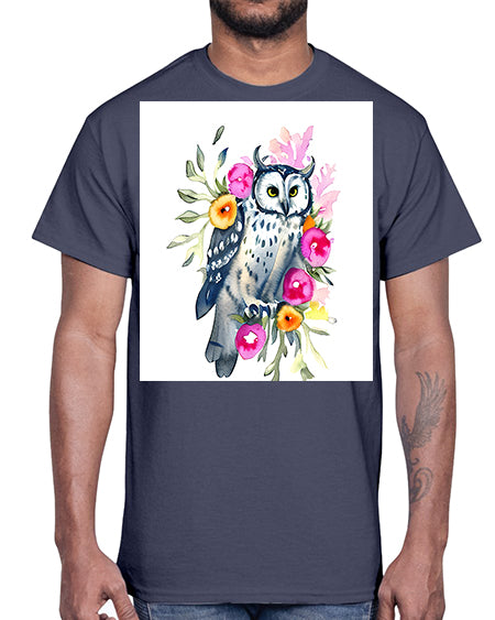 owl 8#- owl- Cotton Tee