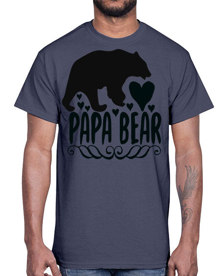papa bear 203#- bears - animals- Cotton Tee