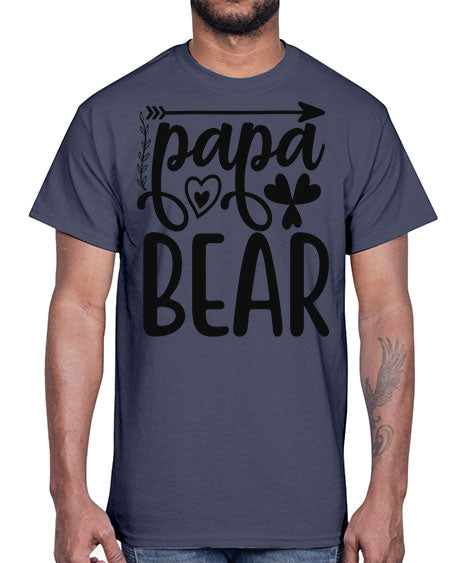 papa bear 209#- bears - animals- Cotton Tee