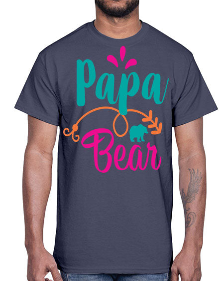 papa bear 213#- bears - animals- Cotton Tee