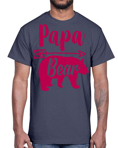 papa bear 217#- bears - animals- Cotton Tee