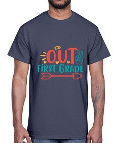 peace out first grade 623#- first grade- Cotton Tee