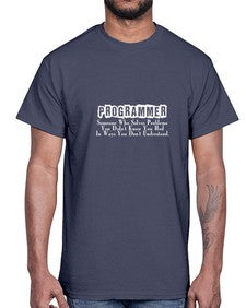 programmer some one who 1#- computer- Cotton Tee